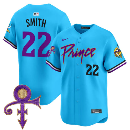 Men's Minnesota Vikings Prince Patch Vapor Premier Limited Jersey - All Stitched