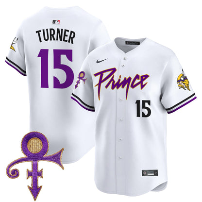 Men's Minnesota Vikings Prince Patch Vapor Premier Limited Jersey - All Stitched