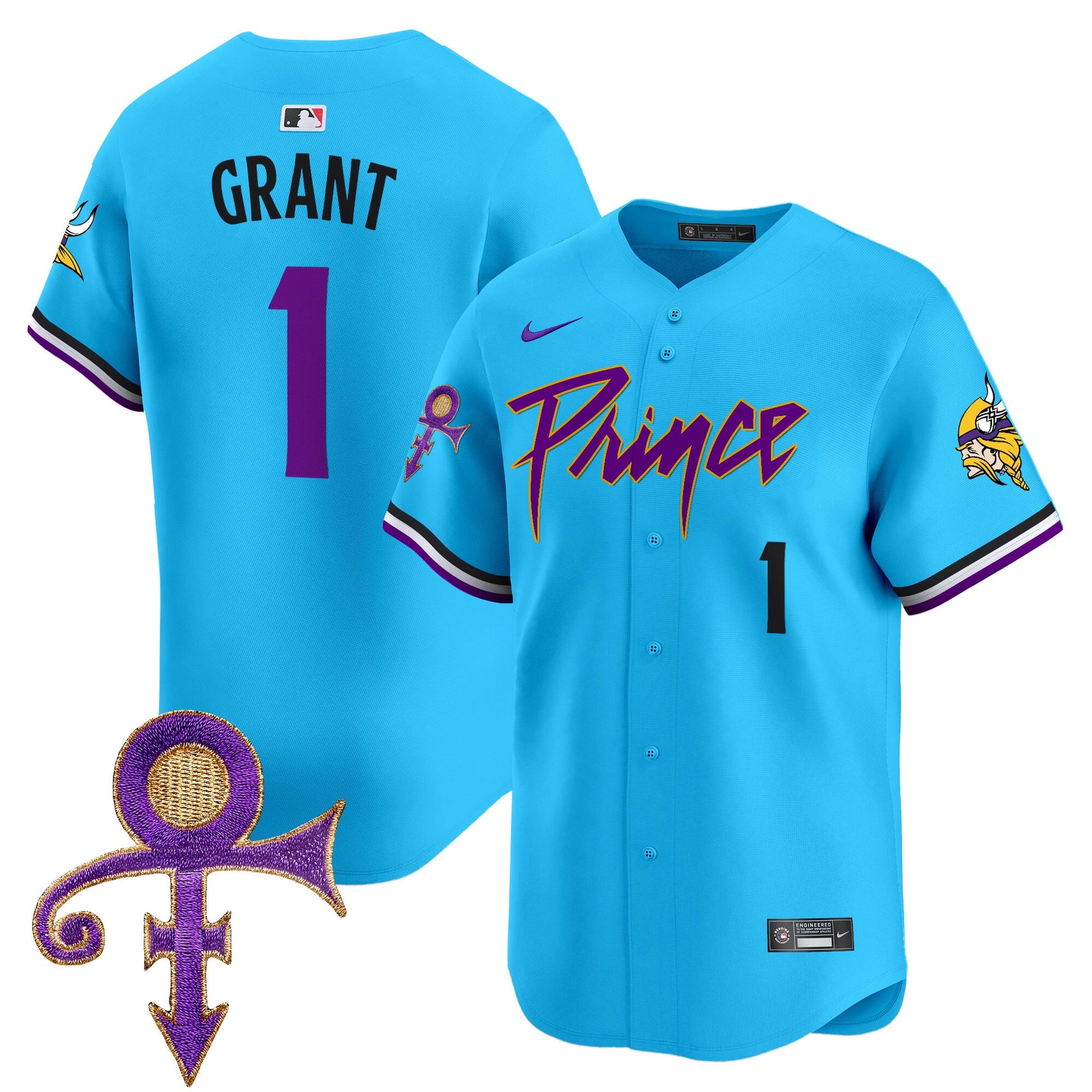 Men's Minnesota Vikings Prince Patch Vapor Premier Limited Jersey - All Stitched