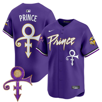Men's Minnesota Vikings Prince Patch Vapor Premier Limited Jersey - All Stitched