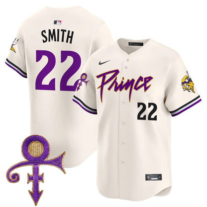 Men's Minnesota Vikings Prince Patch Vapor Premier Limited Jersey - All Stitched