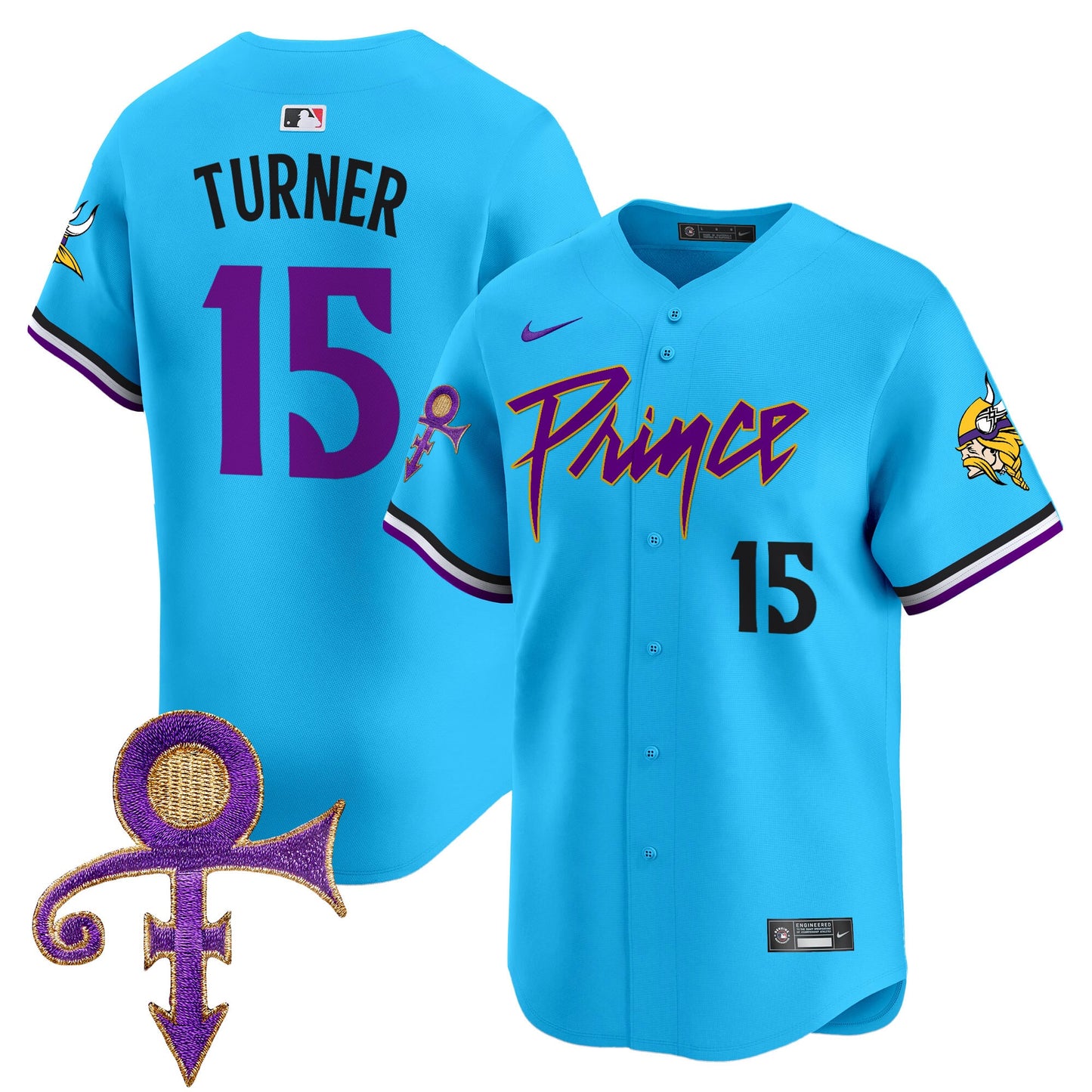 Men's Minnesota Vikings Prince Patch Vapor Premier Limited Jersey - All Stitched