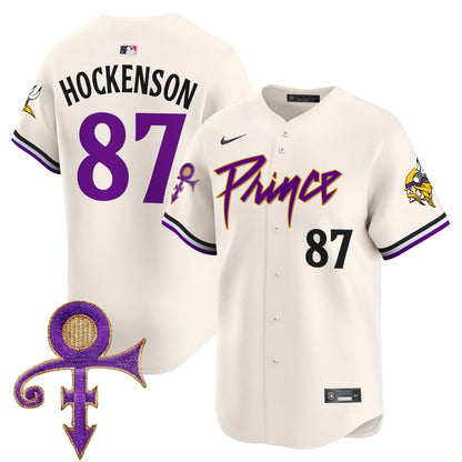 Men's Minnesota Vikings Prince Patch Vapor Premier Limited Jersey - All Stitched