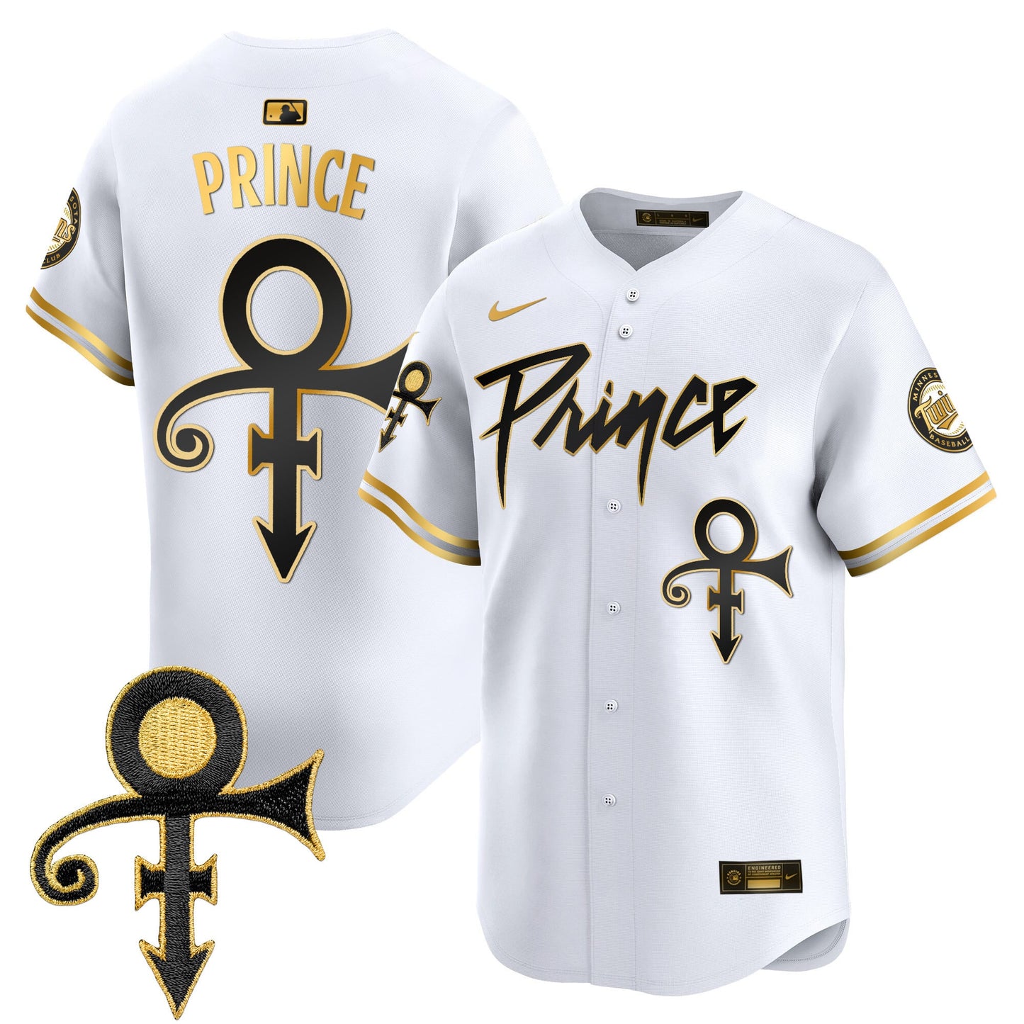 Men's Minnesota Twins Prince Patch Vapor Premier Limited Jersey V4 - All Stitched