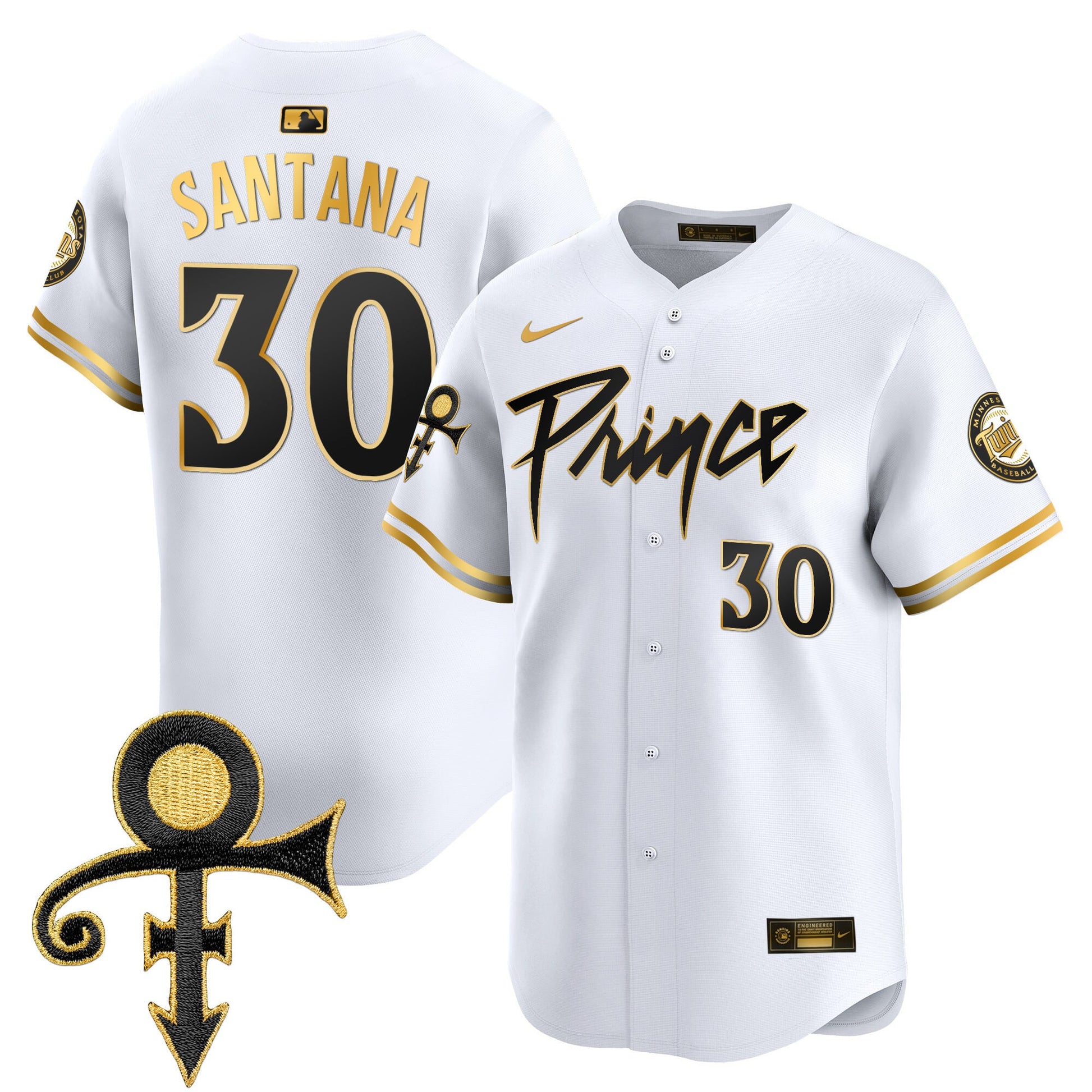 Men's Minnesota Twins Prince Patch Vapor Premier Limited Jersey V4 - All Stitched