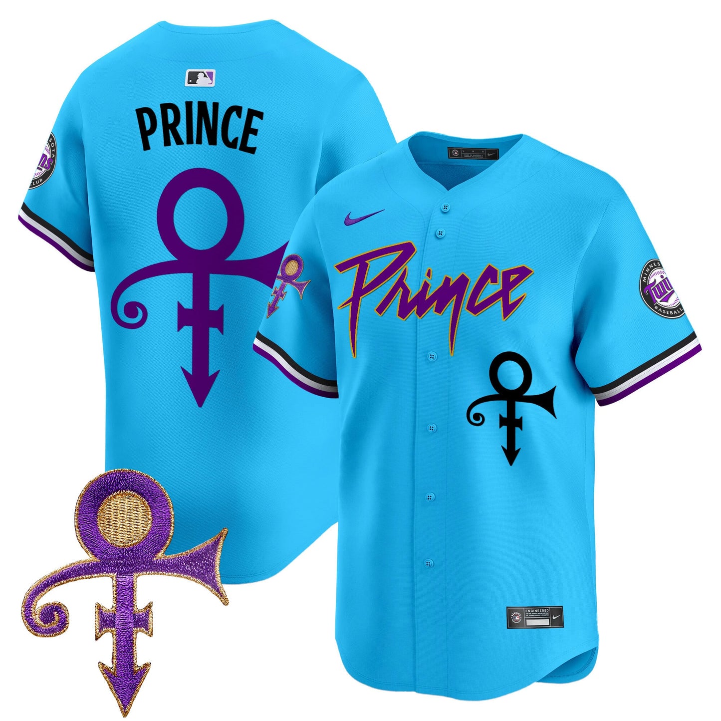 Men's Minnesota Twins Prince Patch Vapor Premier Limited Jersey V4 - All Stitched