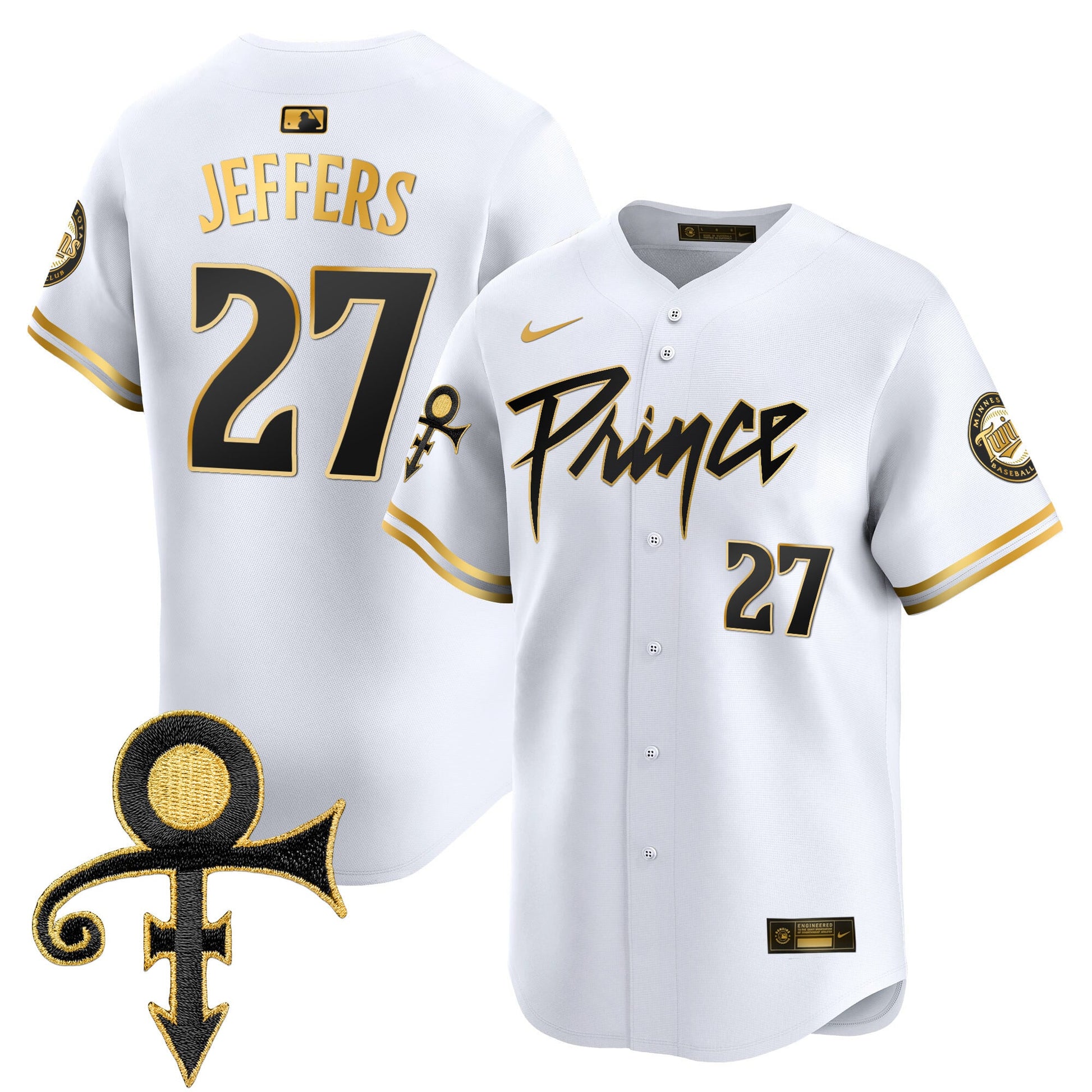 Men's Minnesota Twins Prince Patch Vapor Premier Limited Jersey V4 - All Stitched