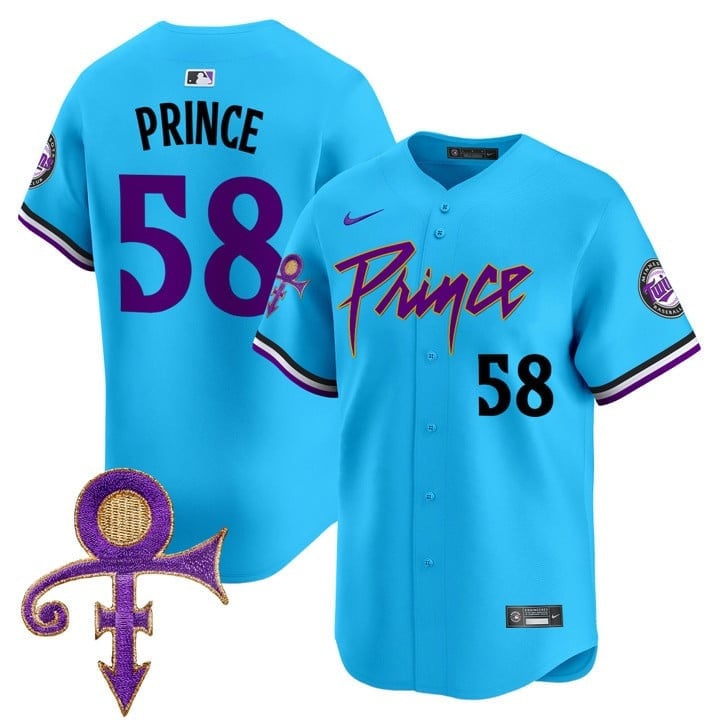 Men's Minnesota Twins Prince Patch Vapor Premier Limited Jersey V4 - All Stitched