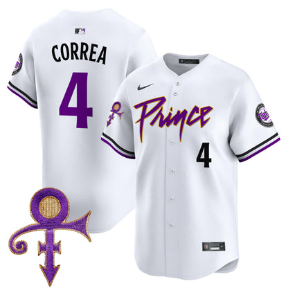 Men's Minnesota Twins Prince Patch Vapor Premier Limited Jersey V4 - All Stitched