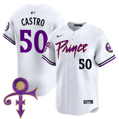 Men's Minnesota Twins Prince Patch Vapor Premier Limited Jersey V4 - All Stitched