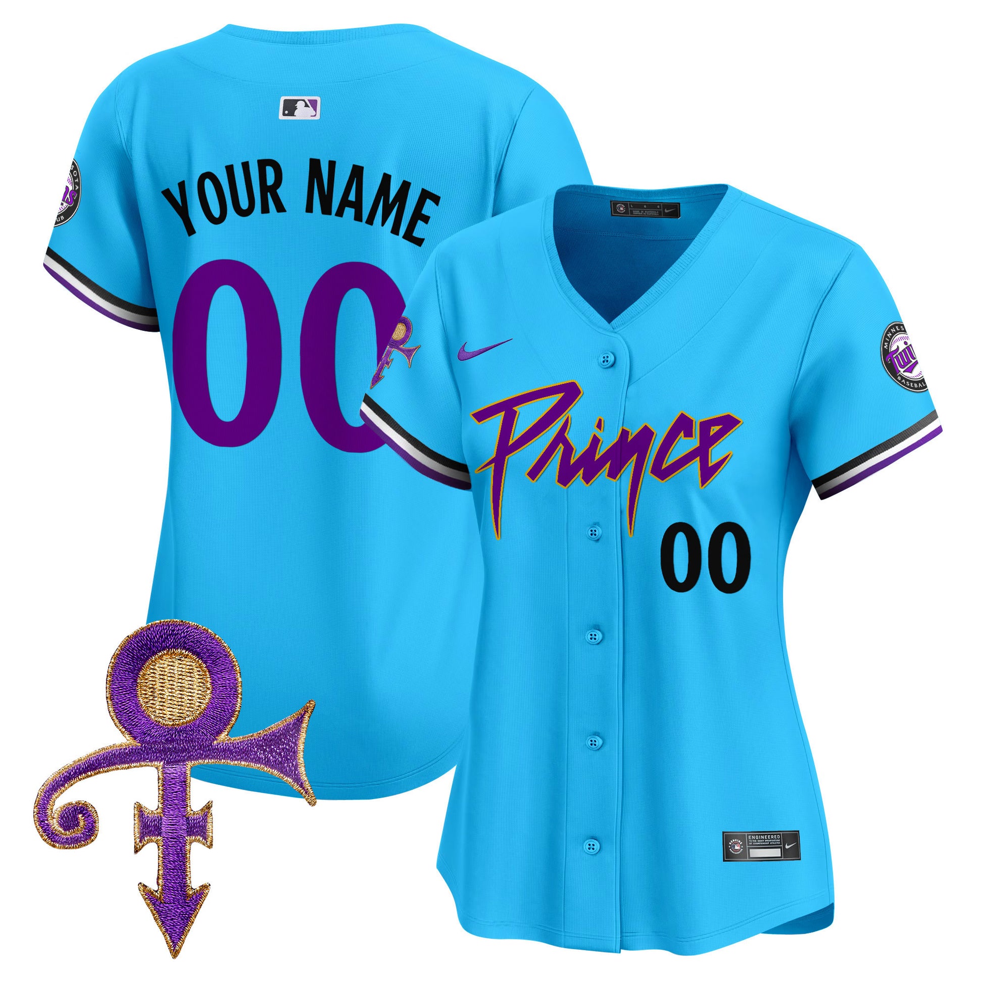 Minnesota Twins Prince Patch Vapor Premier Limited Custom Jersey V4 - All Stitched