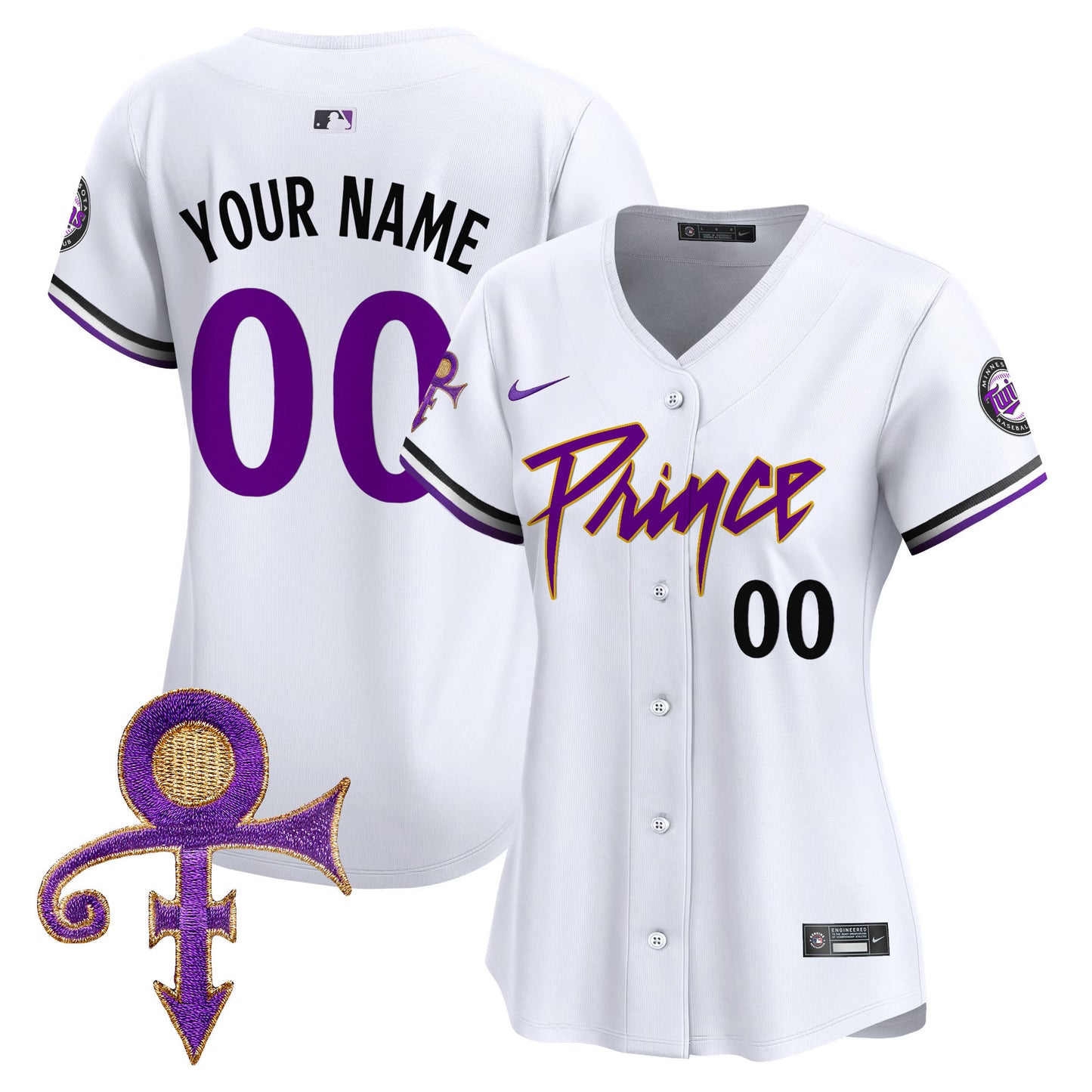 Minnesota Twins Prince Patch Vapor Premier Limited Custom Jersey V4 - All Stitched