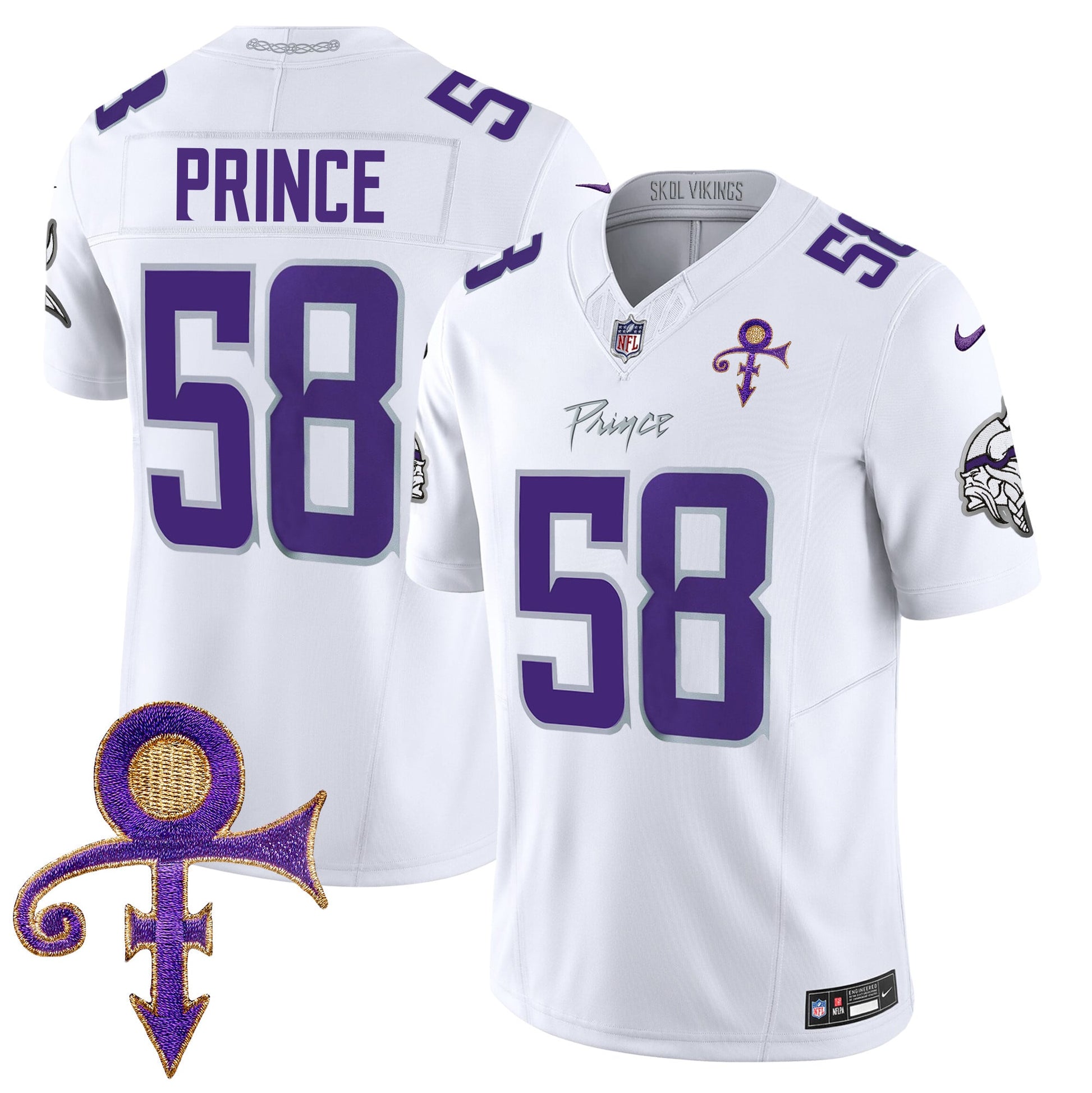 Men's Minnesota Vikings 2024 Prince Vapor Limited Jersey - All Stitched