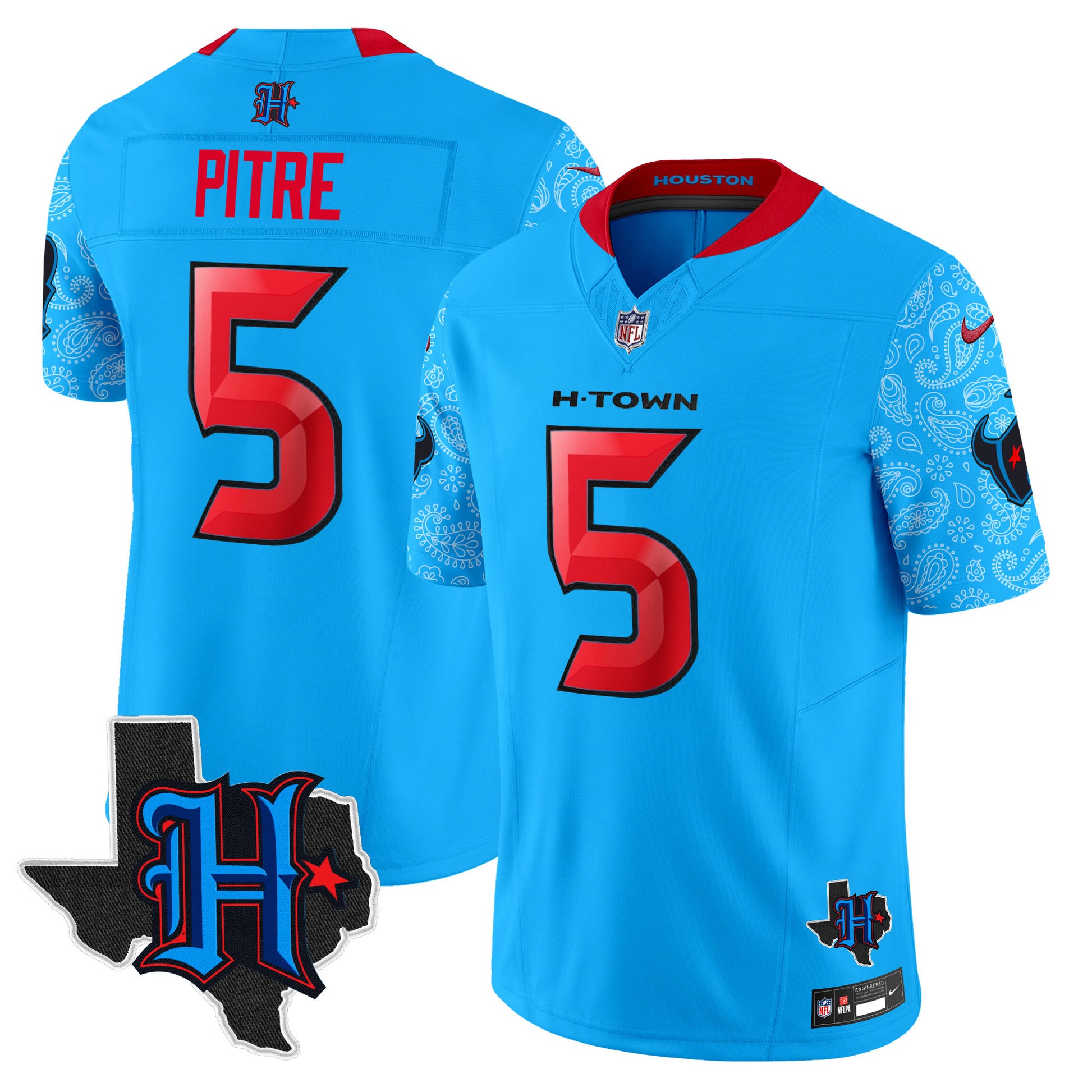 Men's Houston Texans 2024 Texas Patch Vapor Limited Jersey V4 - All Stitched