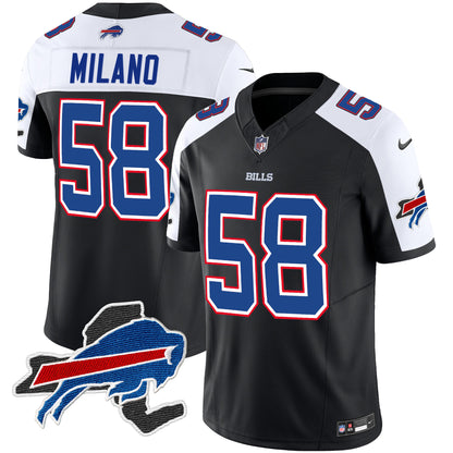 Men's Bills New York Patch Vapor Limited Jersey V2 - All Stitched