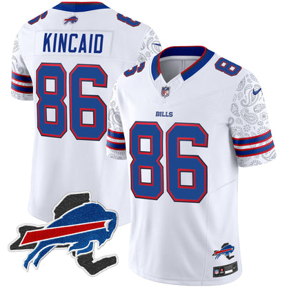 Men's Bills New York Patch Vapor Limited Jersey V2 - All Stitched