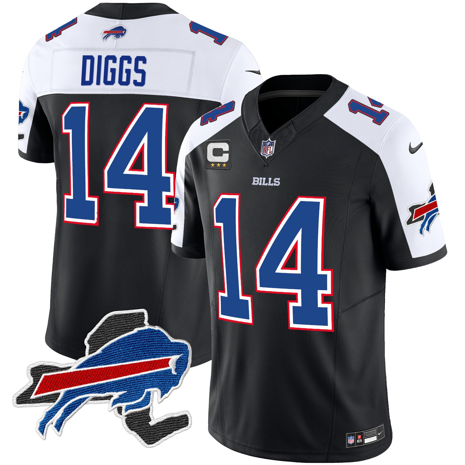 Men's Bills New York Patch Vapor Limited Jersey V2 - All Stitched