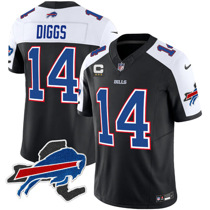 Men's Bills New York Patch Vapor Limited Jersey V2 - All Stitched