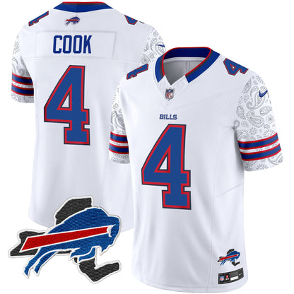 Men's Bills New York Patch Vapor Limited Jersey V2 - All Stitched