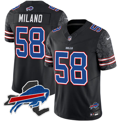 Men's Bills New York Patch Vapor Limited Jersey V2 - All Stitched