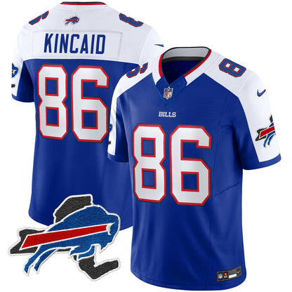 Men's Bills New York Patch Vapor Limited Jersey V2 - All Stitched