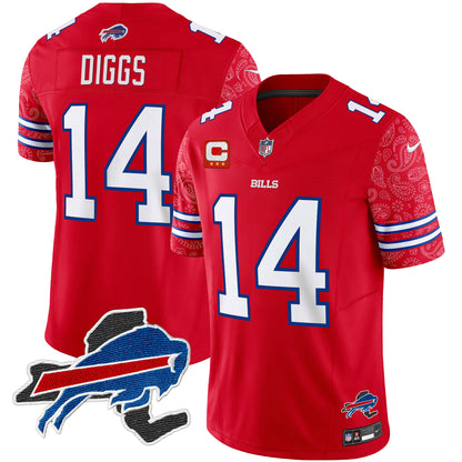 Men's Bills New York Patch Vapor Limited Jersey V2 - All Stitched