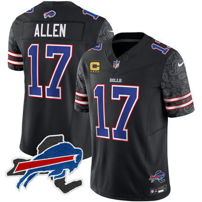 Men's Bills New York Patch Vapor Limited Jersey V2 - All Stitched