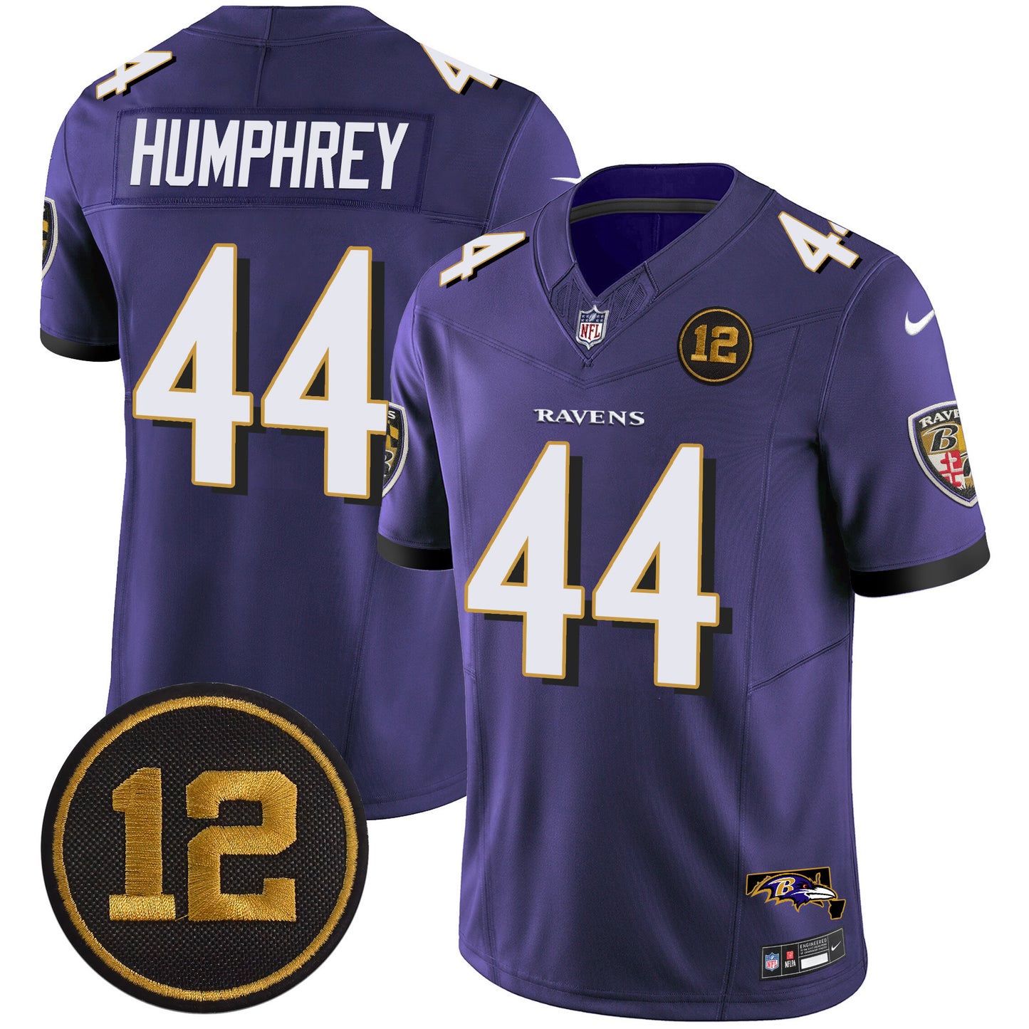 Men's Ravens Jacoby Jones Patch Vapor Limited Jersey - All Stitched
