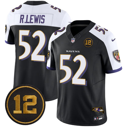 Men's Ravens Jacoby Jones Patch Vapor Limited Jersey - All Stitched