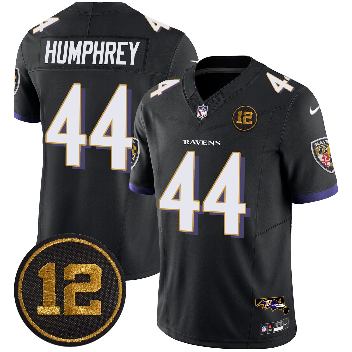 Men's Ravens Jacoby Jones Patch Vapor Limited Jersey - All Stitched
