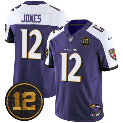 Men's Ravens Jacoby Jones Patch Vapor Limited Jersey - All Stitched