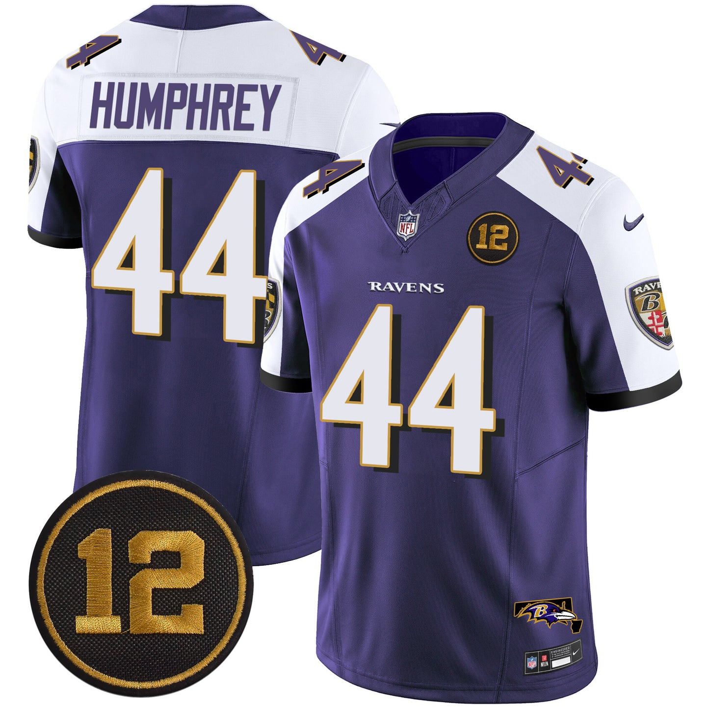 Men's Ravens Jacoby Jones Patch Vapor Limited Jersey - All Stitched