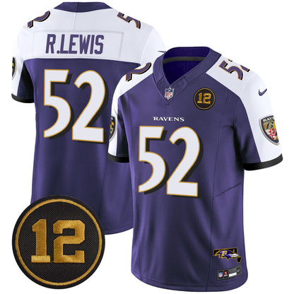 Men's Ravens Jacoby Jones Patch Vapor Limited Jersey - All Stitched