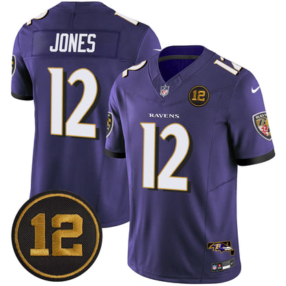 Men's Ravens Jacoby Jones Patch Vapor Limited Jersey - All Stitched