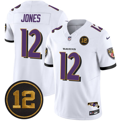 Men's Ravens Jacoby Jones Patch Vapor Limited Jersey - All Stitched