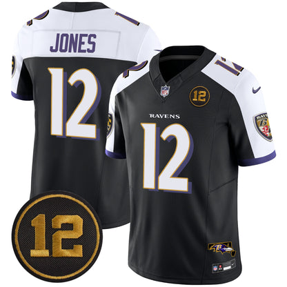 Men's Ravens Jacoby Jones Patch Vapor Limited Jersey - All Stitched
