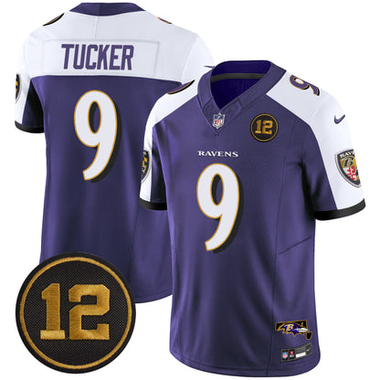 Men's Ravens Jacoby Jones Patch Vapor Limited Jersey - All Stitched