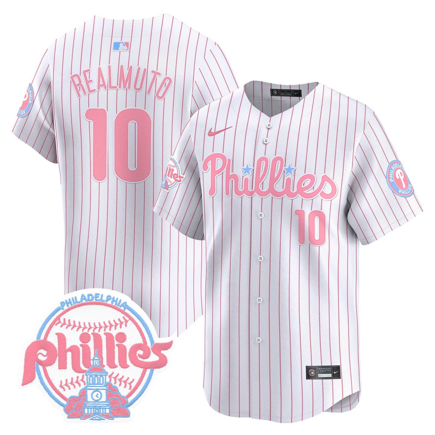 Unisex Phillies Bubblegum Pink Vapor Premier Limited Jersey V2 - All Stitched