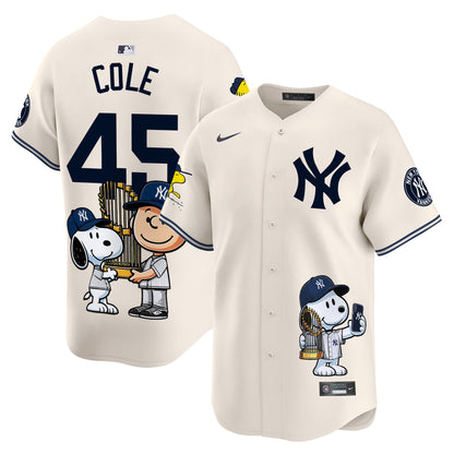 Unisex New York Yankees Peanut Snoopy Vapor Premier Limited Jersey - Printed