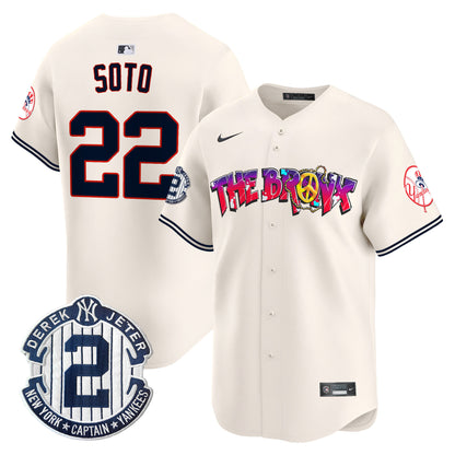 Men's New York Yankees The Bronx Graffiti Vapor Premier Limited Jersey V7 - All Stitched