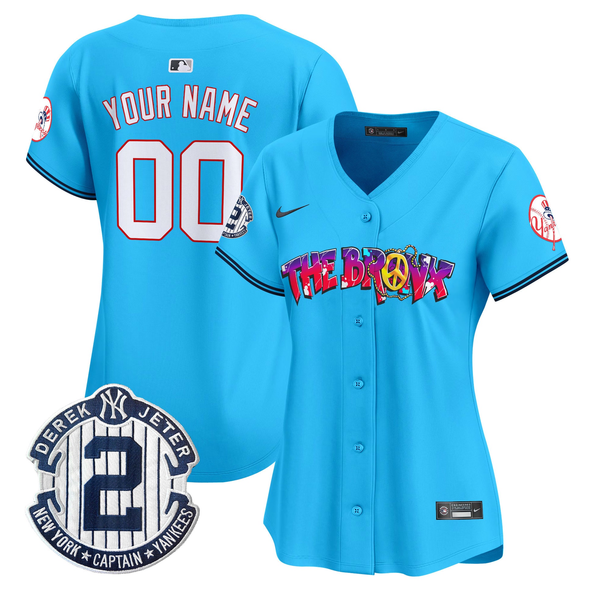 New York Yankees The Bronx Graffiti Vapor Premier Limited Custom Jersey V7 - All Stitched