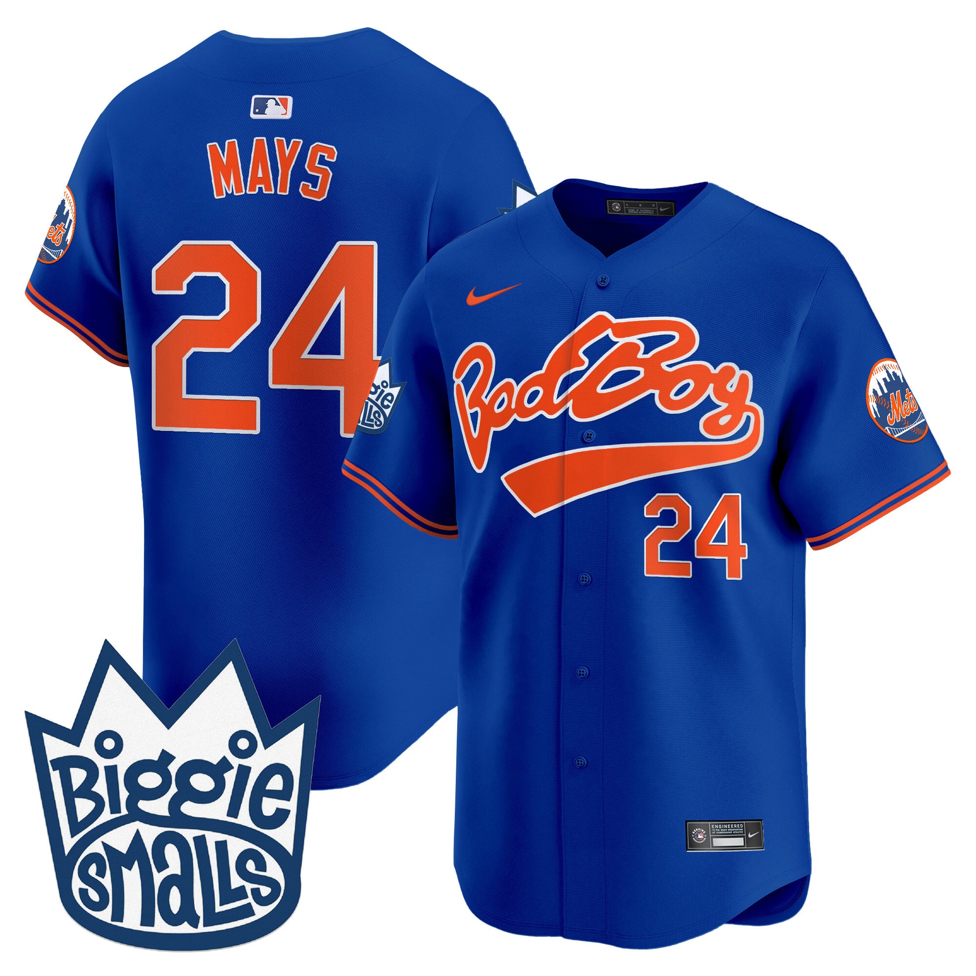 Men's Mets Biggie Smalls Vapor Premier Limited Jersey - All Stitched