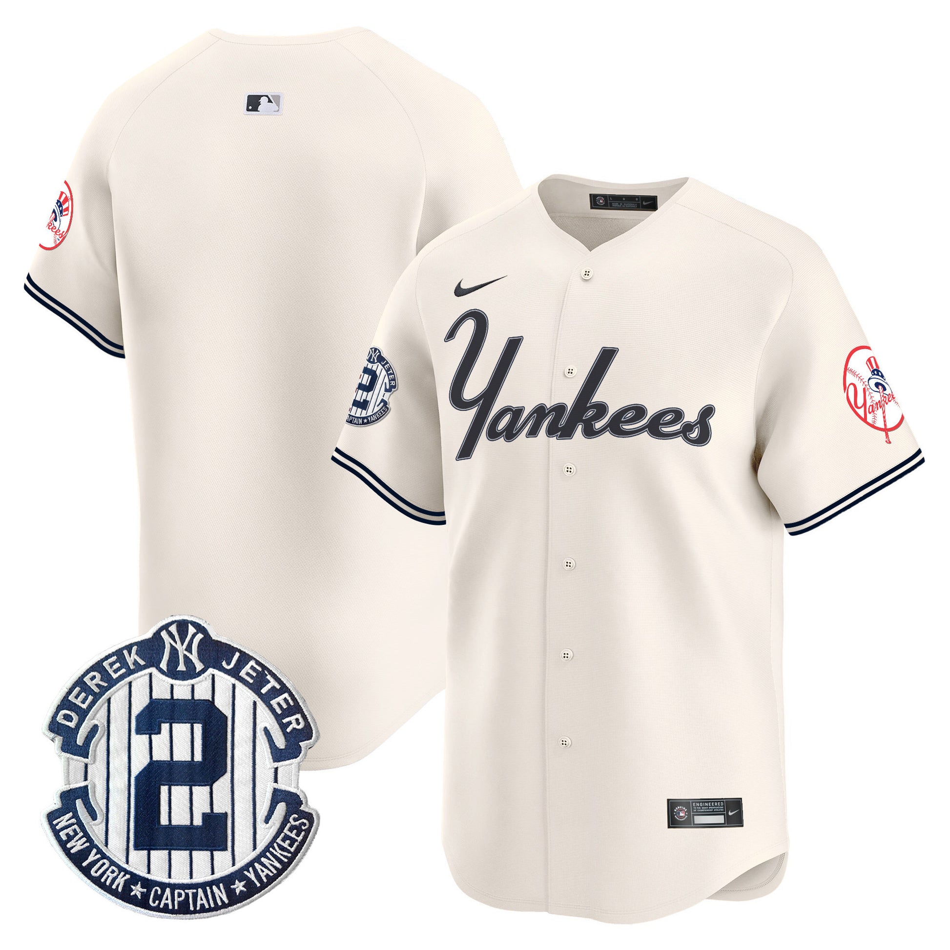 Men's Yankees Throwback Vapor Premier Limited Jersey V2 - All Stitched