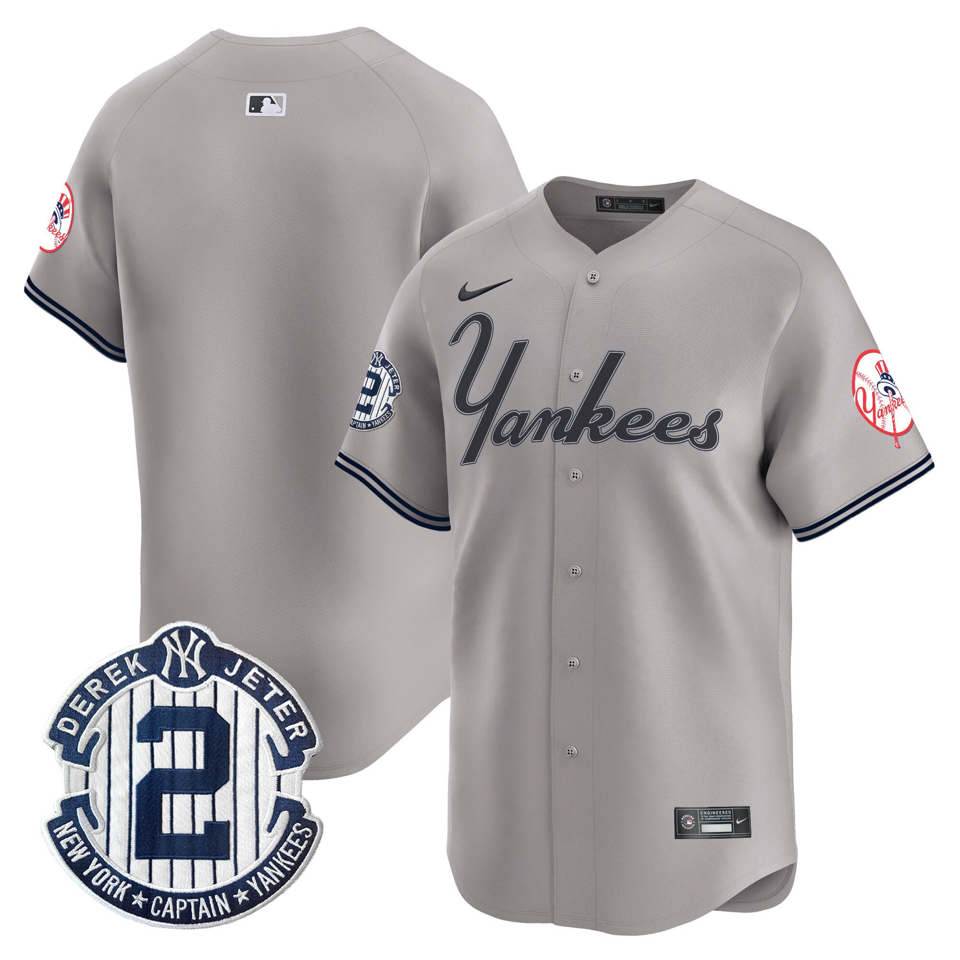 Men's Yankees Throwback Vapor Premier Limited Jersey V2 - All Stitched