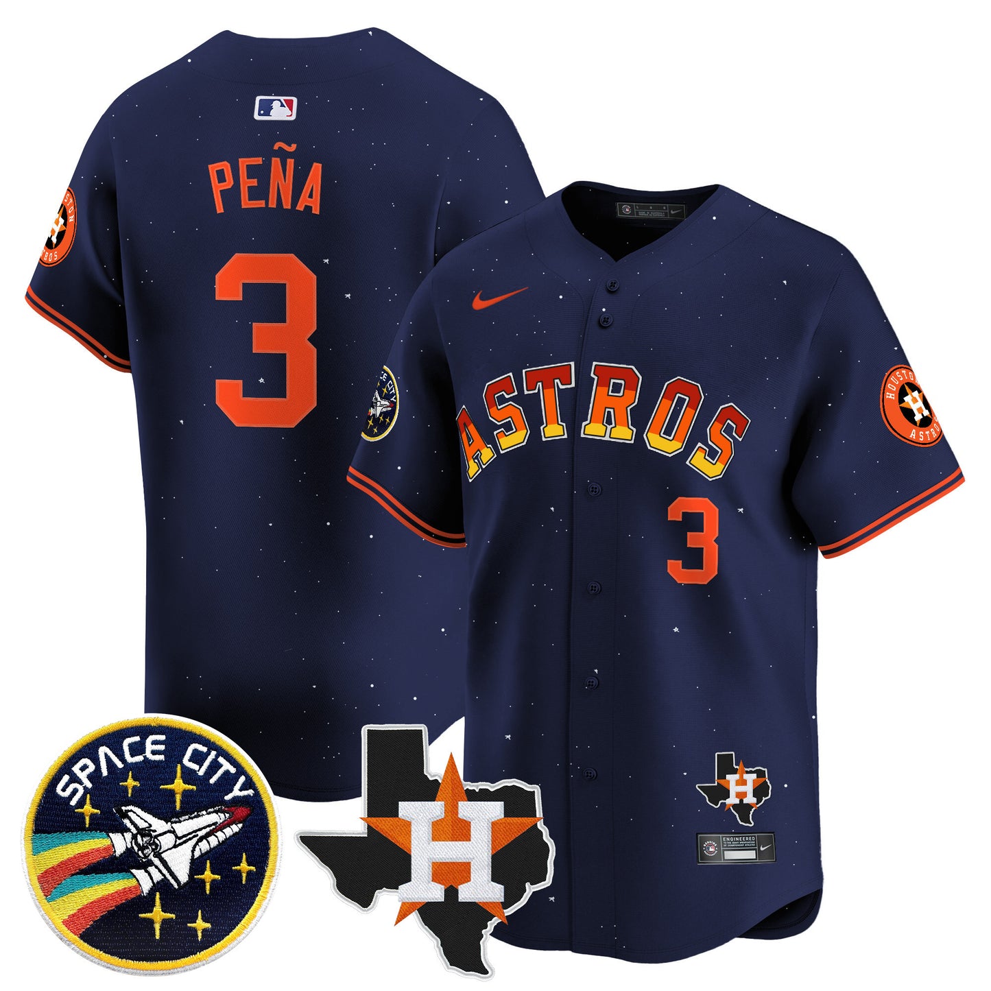 Astros “Rainbow Guts” Vapor Premier Limited Jersey - All Stitched