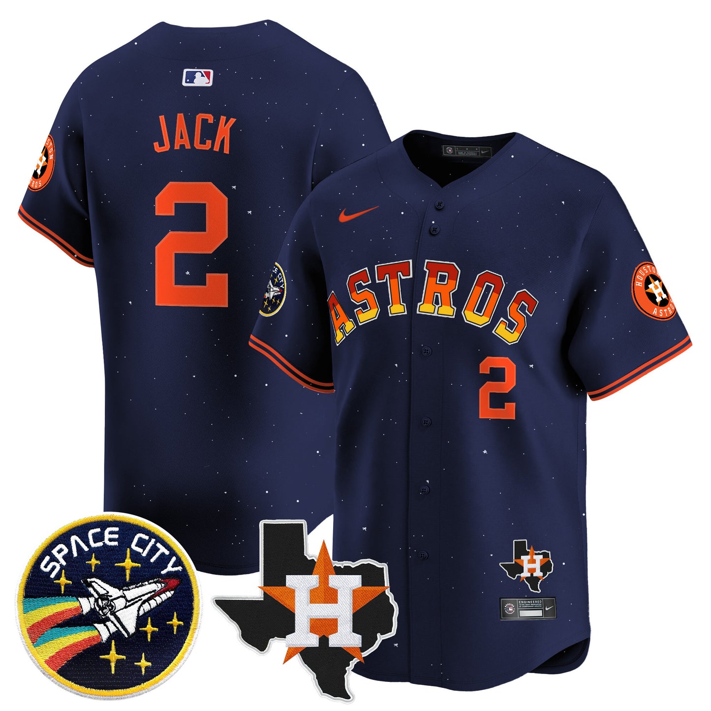 Astros “Rainbow Guts” Vapor Premier Limited Jersey - All Stitched