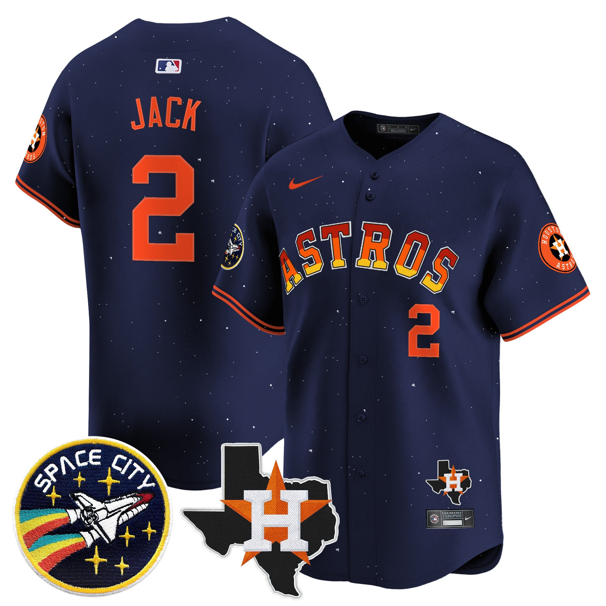 Astros “Rainbow Guts” Vapor Premier Limited Jersey - All Stitched