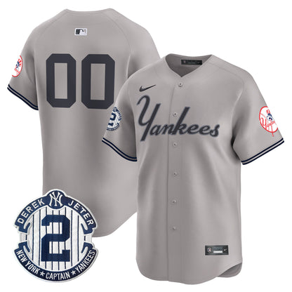 Yankees Throwback Vapor Premier Limited Custom Jersey V2 - All Stitched