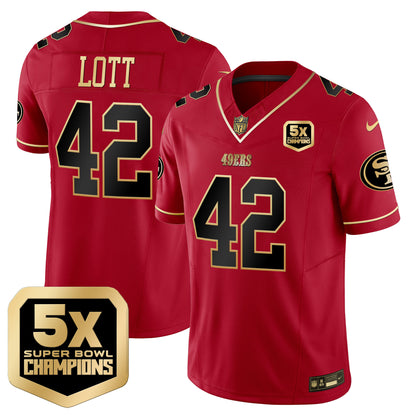 Men's 49ers 5x Super Bowl Champions Vapor Limited Jersey - All Stitched