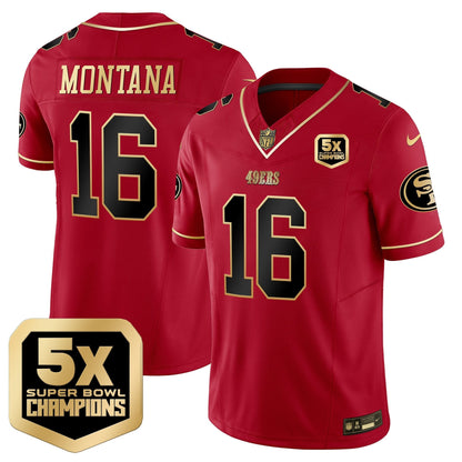 49ers 5x Super Bowl Champions Vapor Limited Jersey - All Stitched